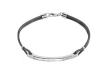 Bracciale Salvini Uomo Nuvolari in Argento Diamante 20059004